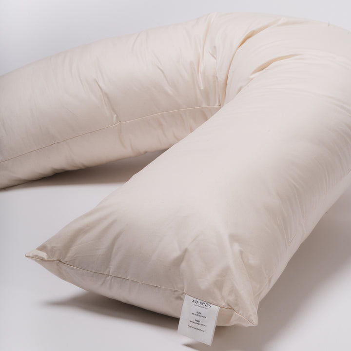 V Shaped Wool & Organic Cotton Body Pillow