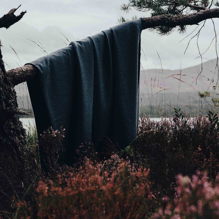 Blue Donegal Luxury Cashmere Throw
