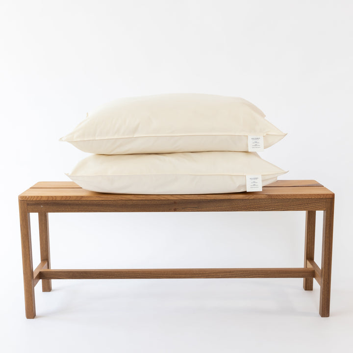 Wool & Organic Cotton Bed Pillow Twin Set | Luxury Bedding | Ava Innes