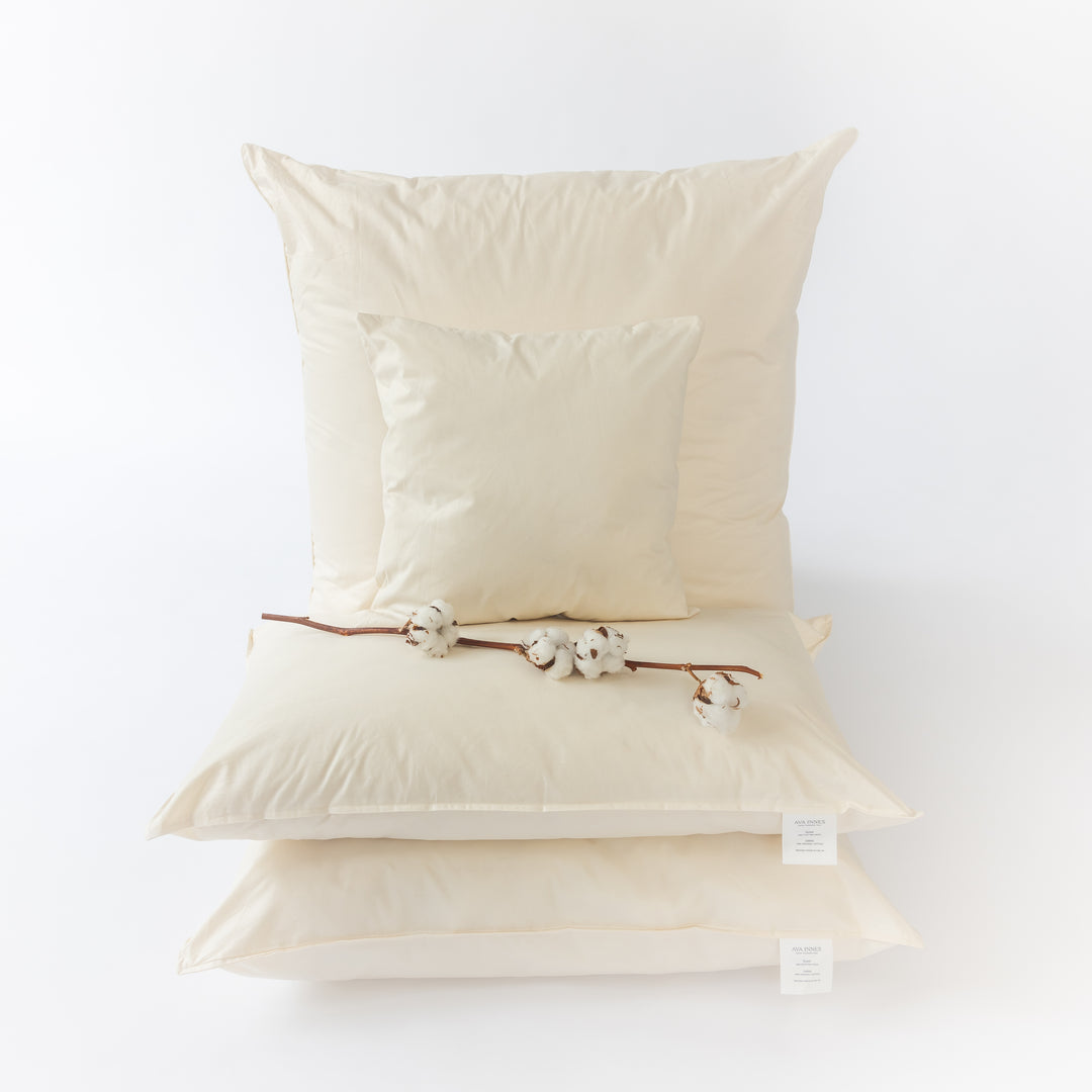 Luxury Wool Bed Pillow | Medium Support | Made In UK | Ava Innes