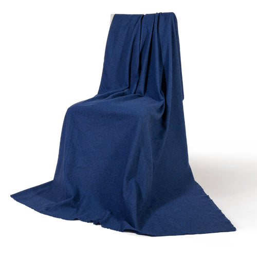 Soft Denim Blue Luxury Cashmere Blanket