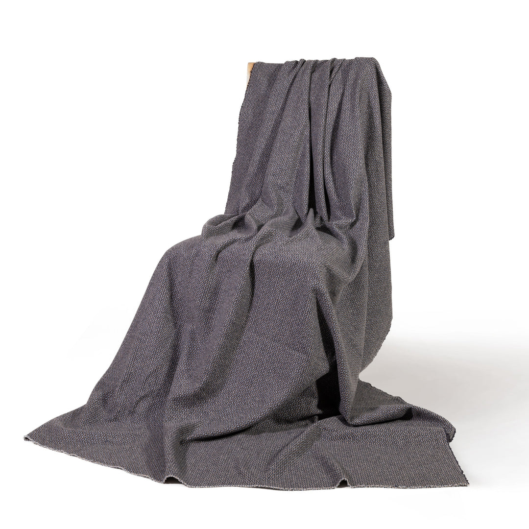 Black, Blue & Beige Cashmere Blanket