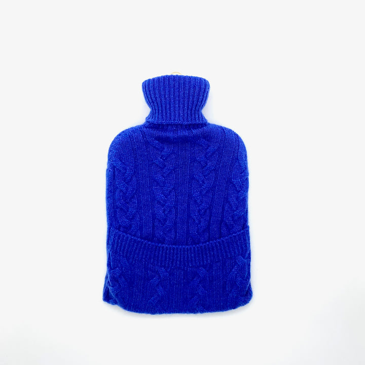 Luxury Blue Cashmere Hot Water Bottle