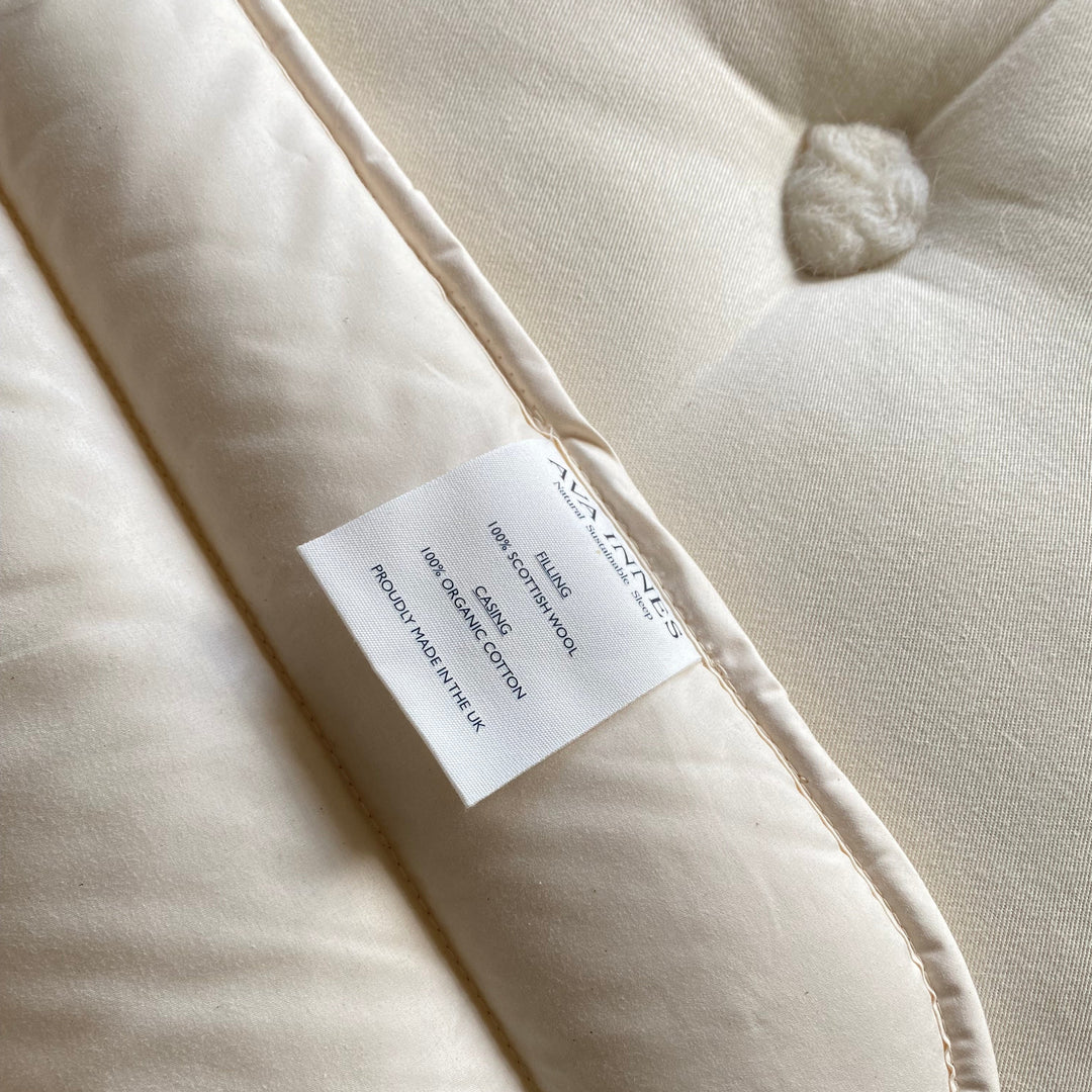 Washable Luxury Wool Mattress Topper