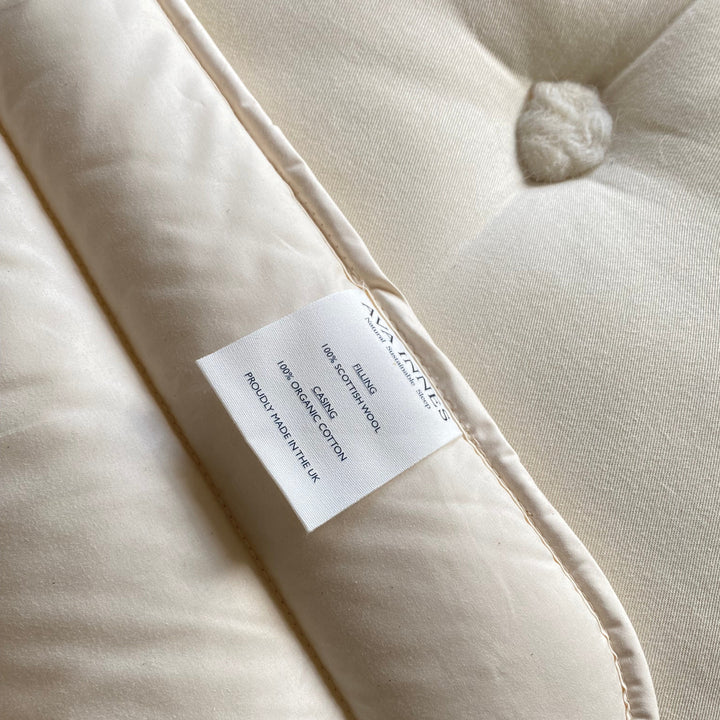 Washable Luxury Wool Mattress Topper