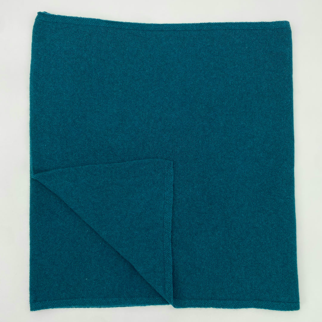 Teal Blue Cashmere Travel Wrap