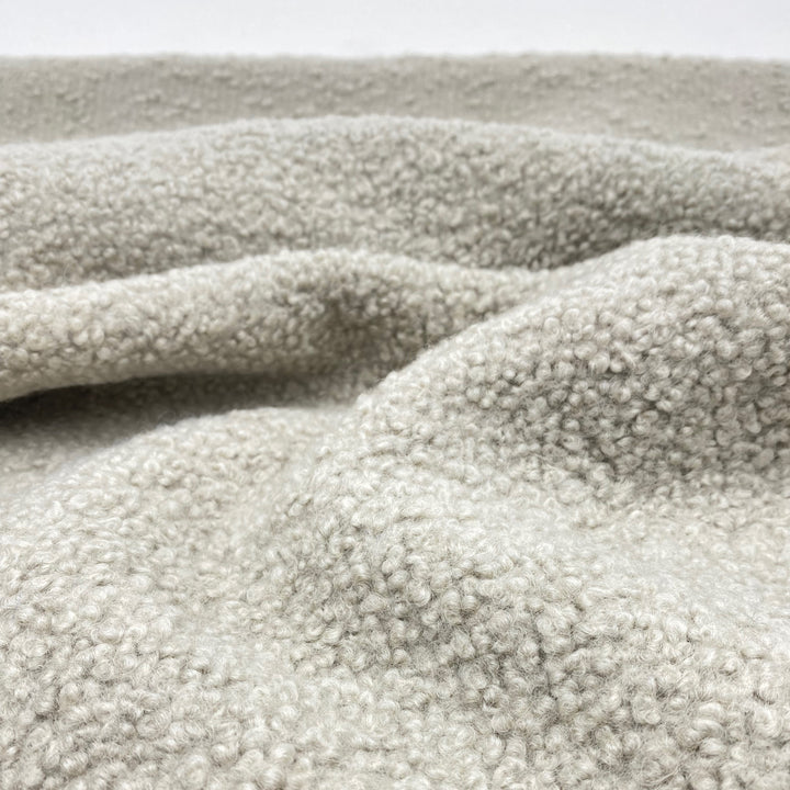 Heavy Soft Grey Luxury Boucle Wool Blanket