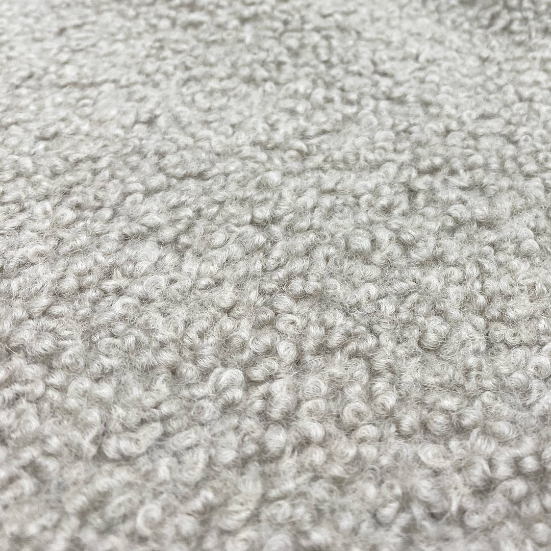 Heavy Soft Grey Luxury Boucle Wool Blanket