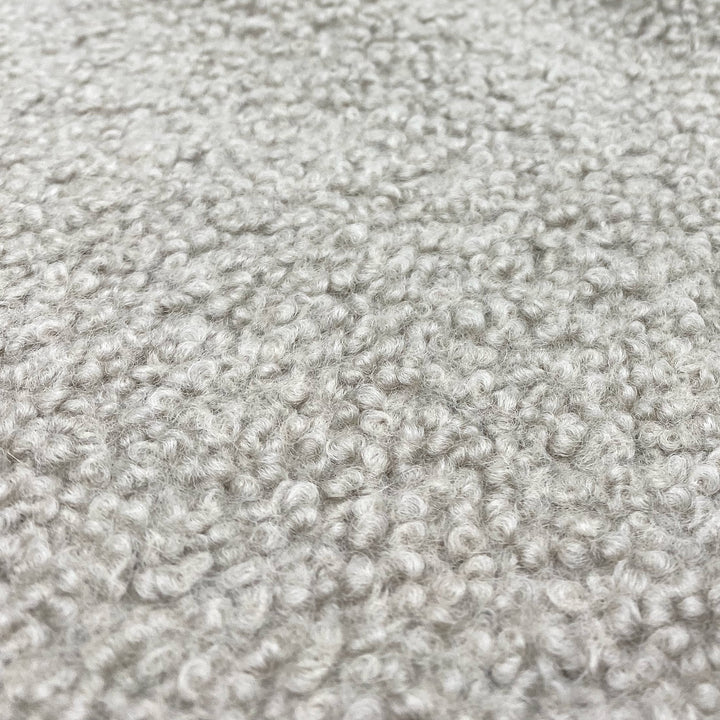Heavy Soft Grey Luxury Boucle Wool Blanket