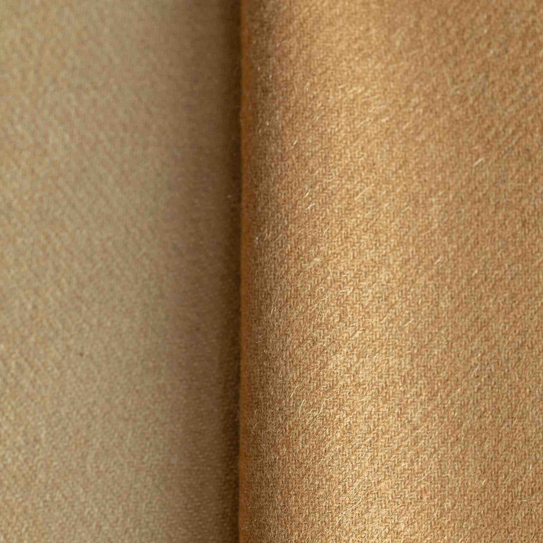 Light Camel Lightweight Cashmere Blanket | Made In The UK | Ava Innes