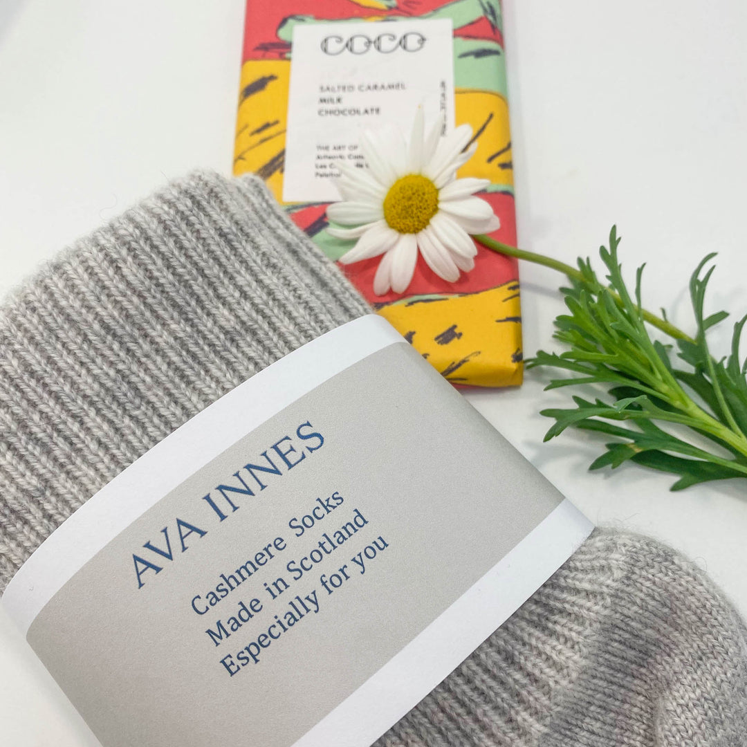 Ava Innes Cashmere and Chocolate gift box for her, Scotland