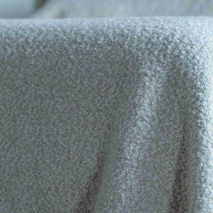 Large Cream Boucle Wool Blanket