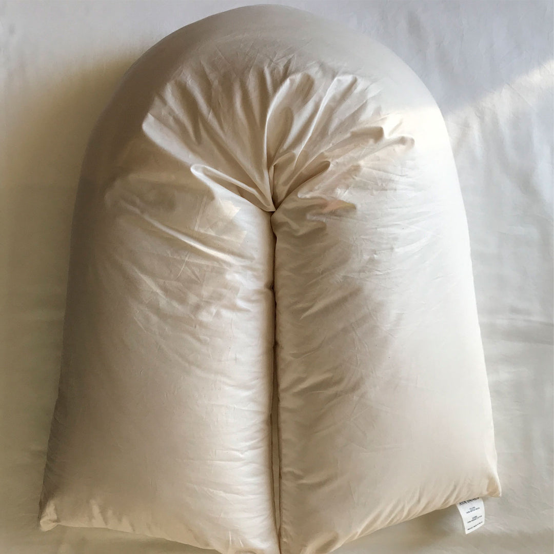 V Shaped Organic Cotton Zipped Pillowcase | Made In The UK | Ava Innes