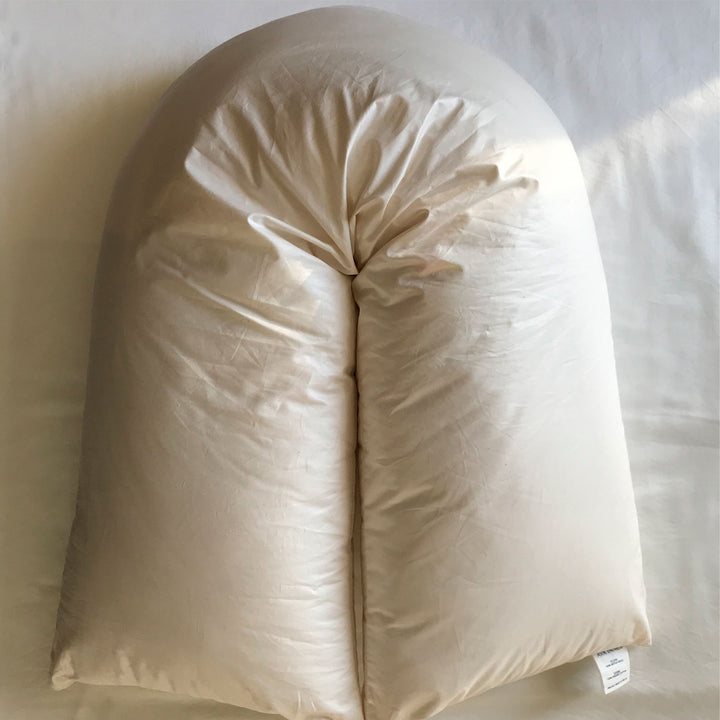 V Shaped Organic Cotton Zipped Pillowcase | Made In The UK | Ava Innes