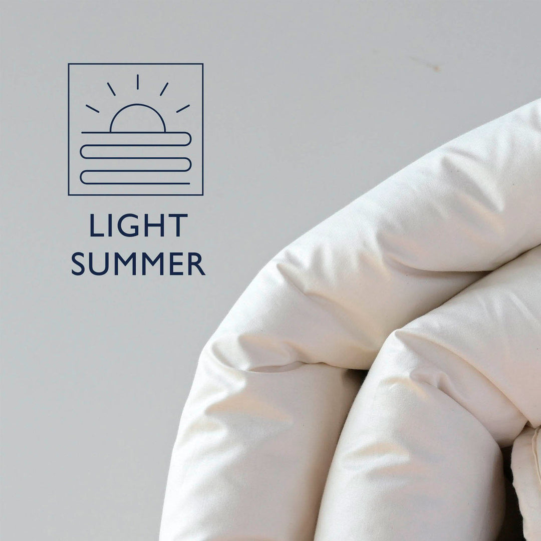 Luxury Light Summer Cashmere and Wool Superking Partner Duvet, Split Tog