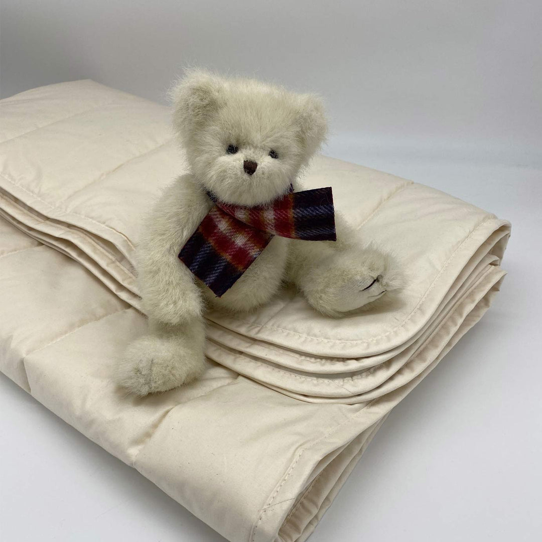Children's Wool Cot & Bed Duvet, 4 Tog | Made In The UK | Ava Innes