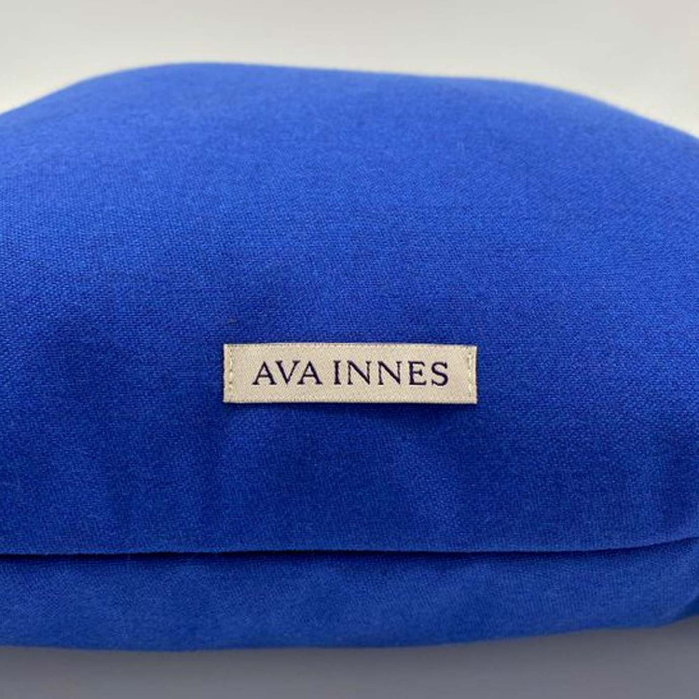 Royal Blue Pure Wool Cushion | Made In The UK | Ava Innes
