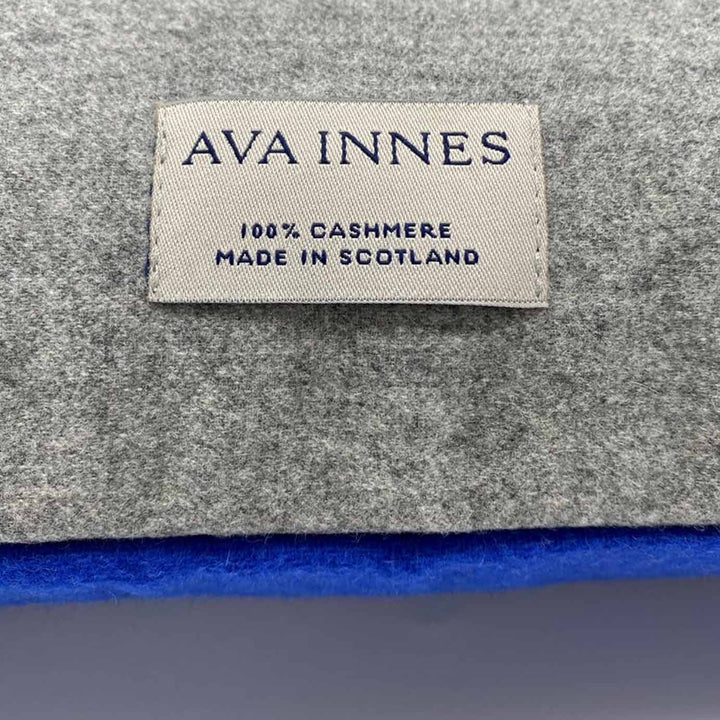 Blue Eilidh Cashmere Cushion | Made In The UK | Ava Innes