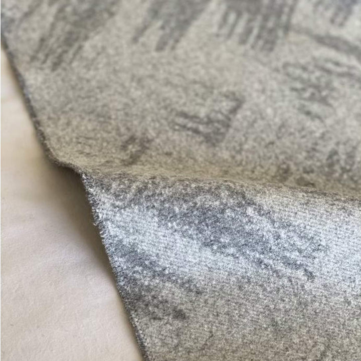 Grey Jacquard Two Tone Luxury Merino Wool & Cashmere Blanket | Made In The UK | Ava Innes