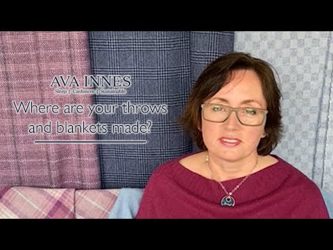 Cobalt Blue & Navy Cashmere and Merino Wool Blanket