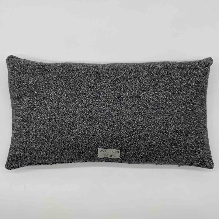 Iona Grey Luxury Cashmere Cushion | Made In The UK | Ava Innes