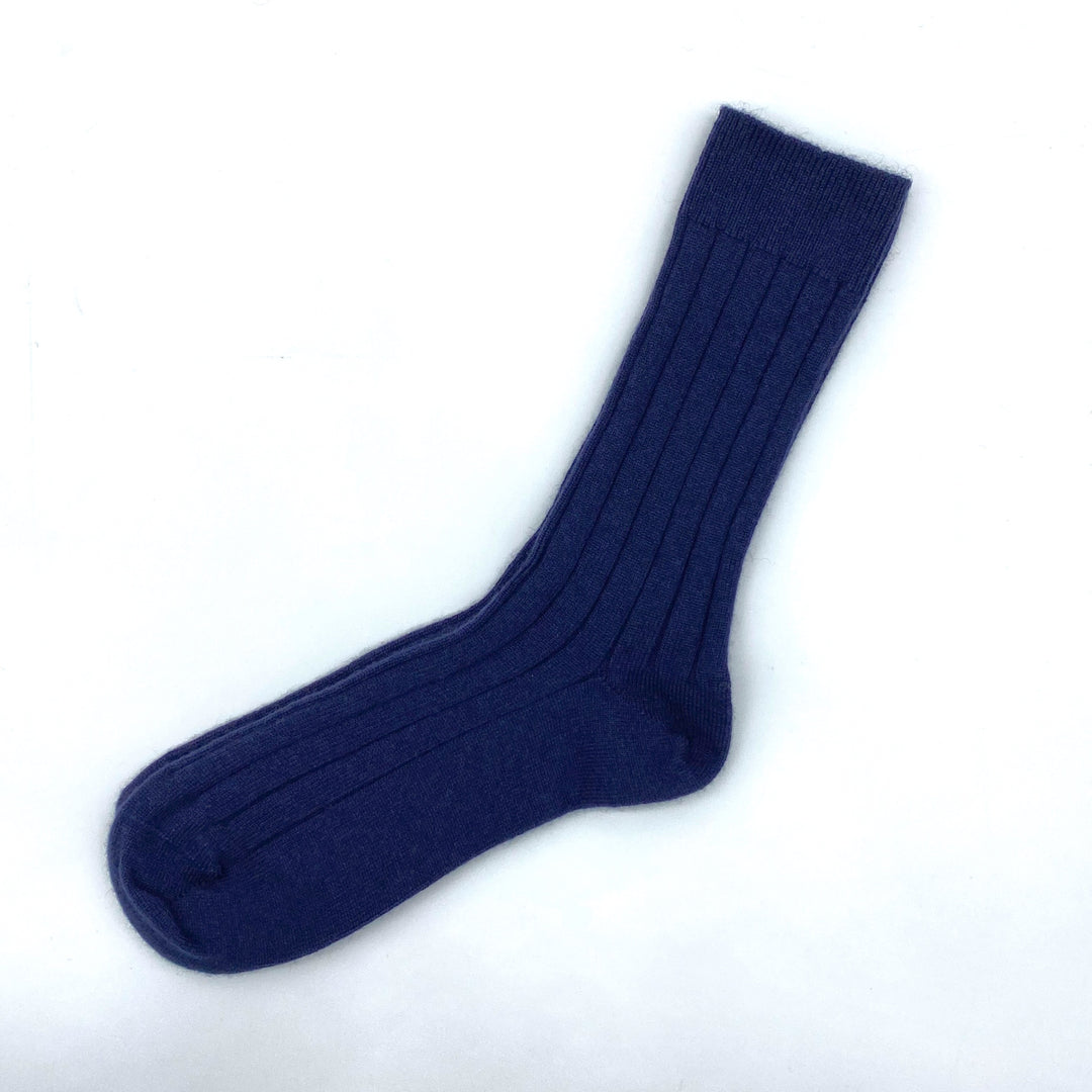 Set Of 3 Men's Luxury Ribbed Cashmere Socks