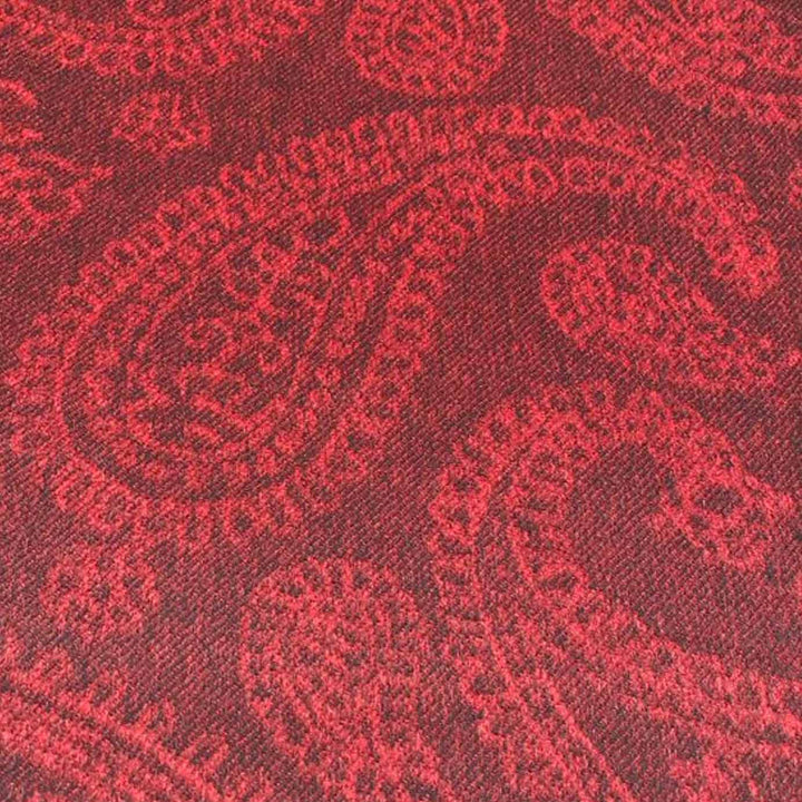 Luxury Red Paisley Cashmere Blanket