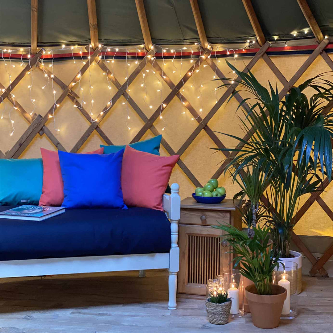 Royal Blue Pure Wool Cushion | Made In The UK | Ava Innes