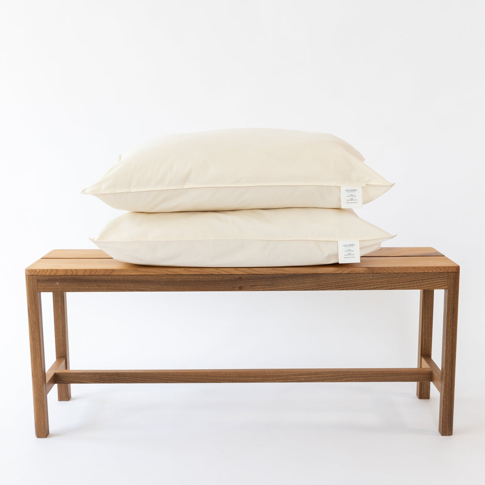 Wool & Organic Cotton Bed Pillow Twin Set | Luxury Bedding | Ava Innes