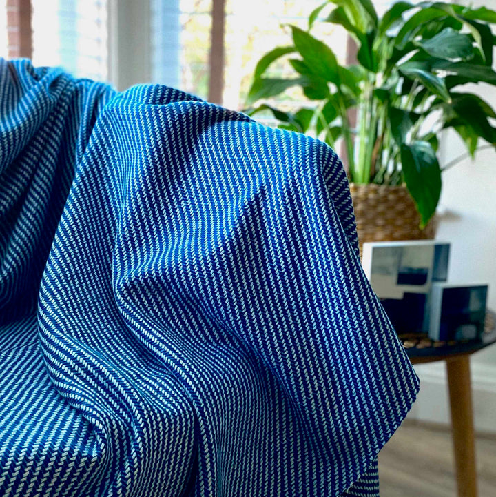 Teal Luxury Cashmere Blanket | Made In The UK | Ava Innes