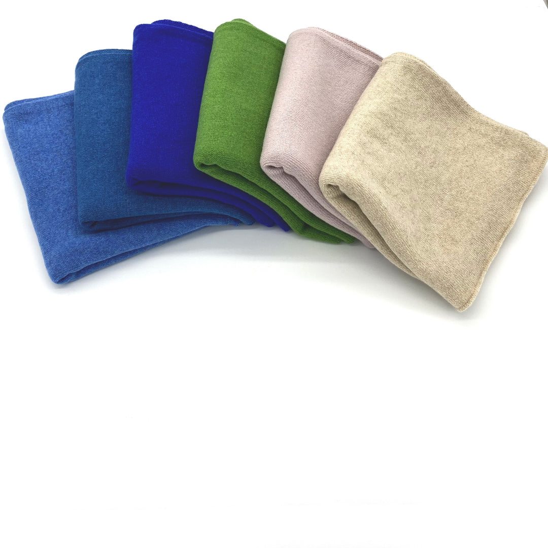 Blue Luxury Light Pure Cashmere Wrap