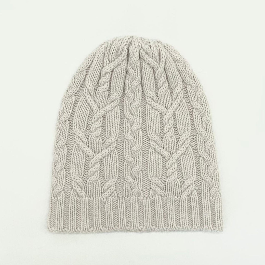 Cashmere Cable Beanie