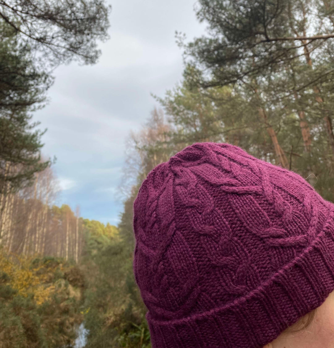 Cashmere Cable Beanie