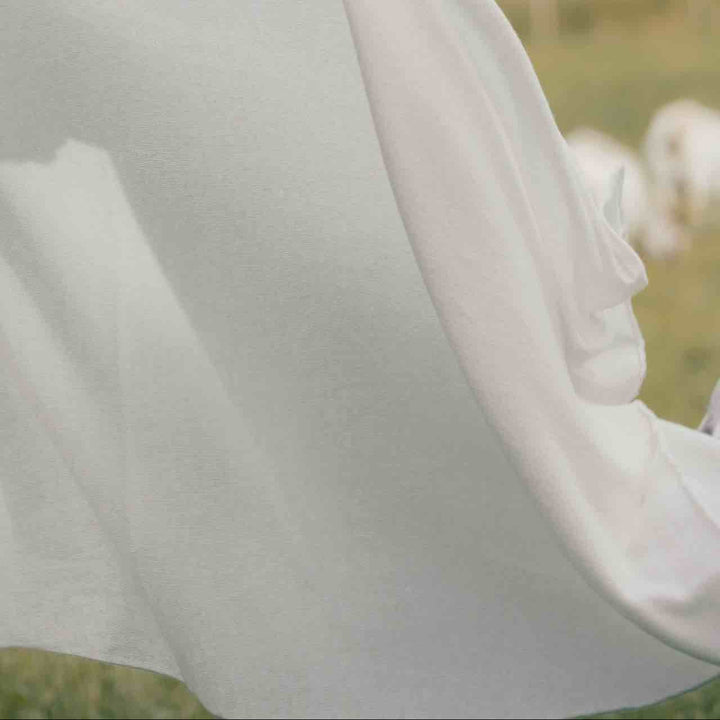 Large White Cashmere Travel Wrap
