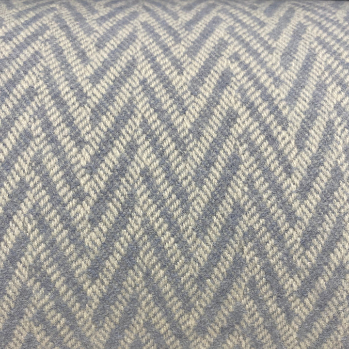 Soft Blue Herringbone Throw