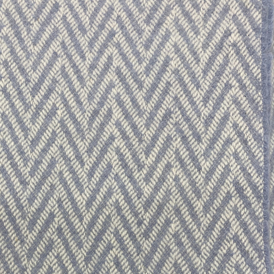Soft Blue Herringbone Throw