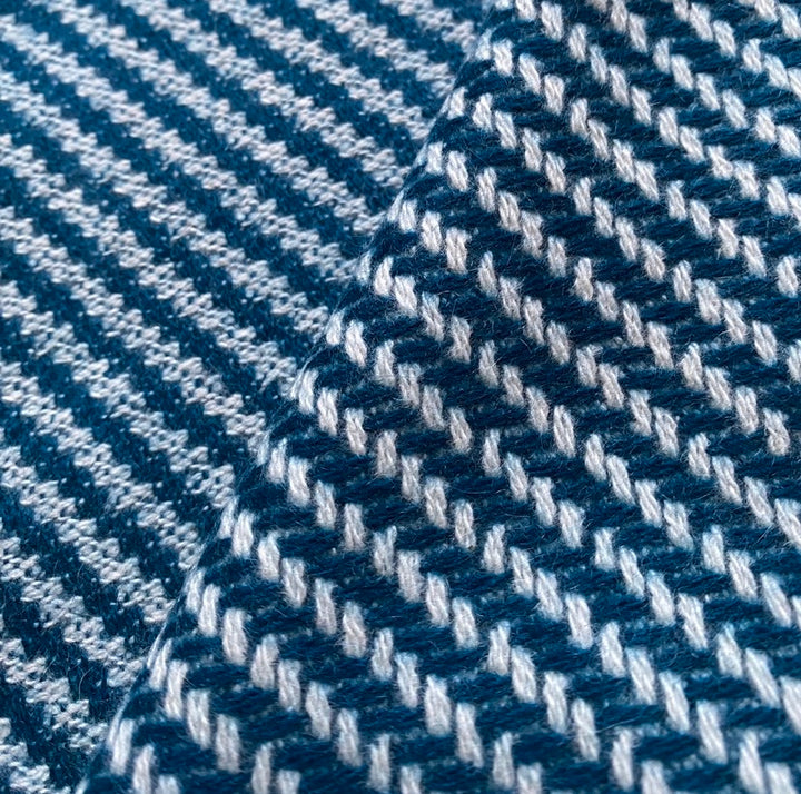 Large Teal Chunky Luxury Cashmere Blanket