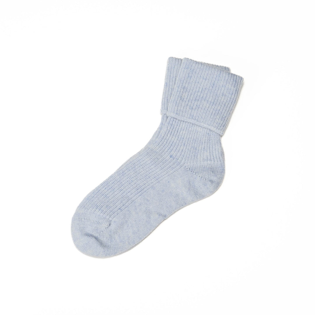 Soft Blue Luxury Pure Cashmere Bed Socks
