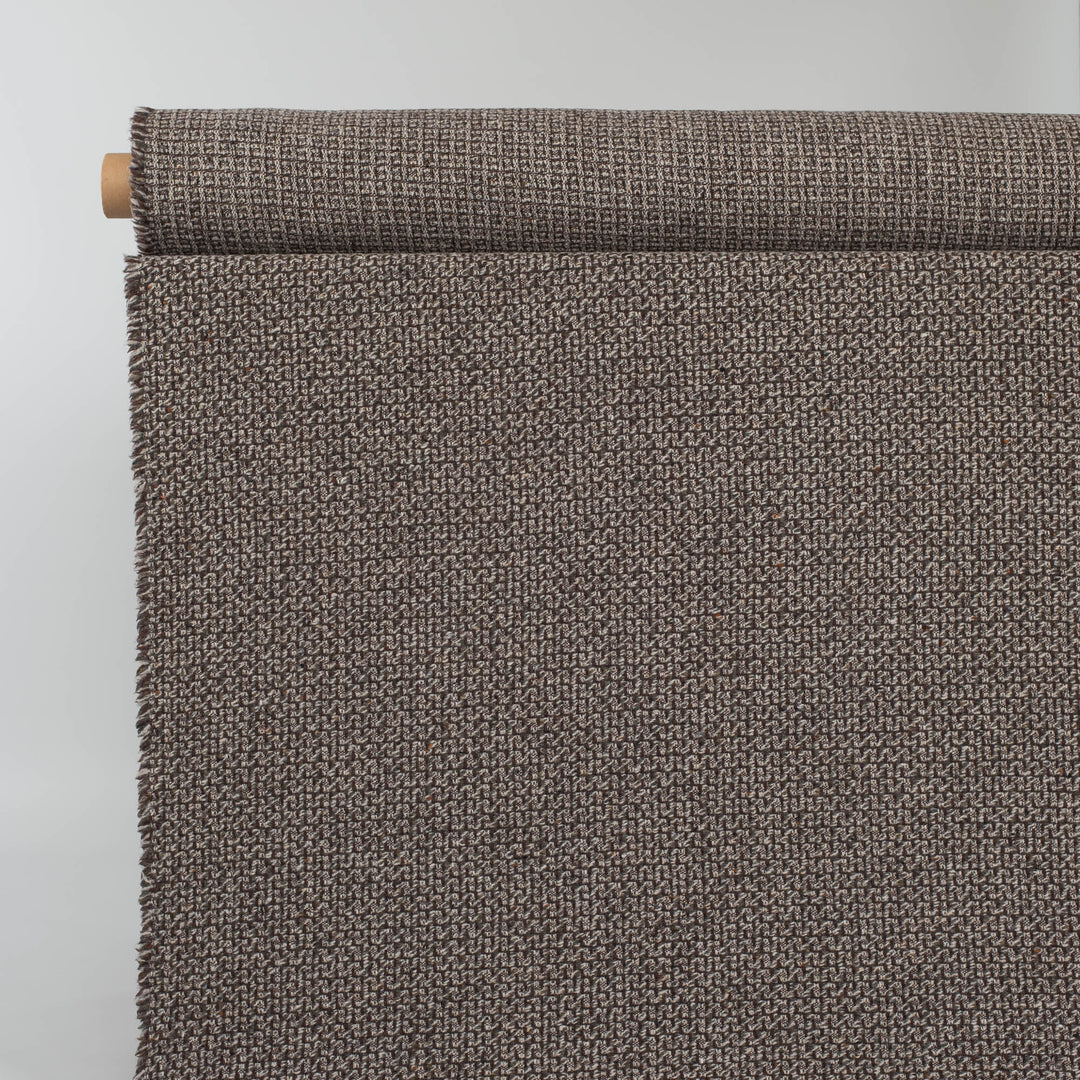 Brown and Natural Wool Blanket