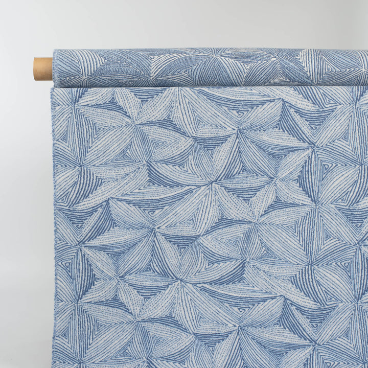 Blue White Floral Cashmere Blanket