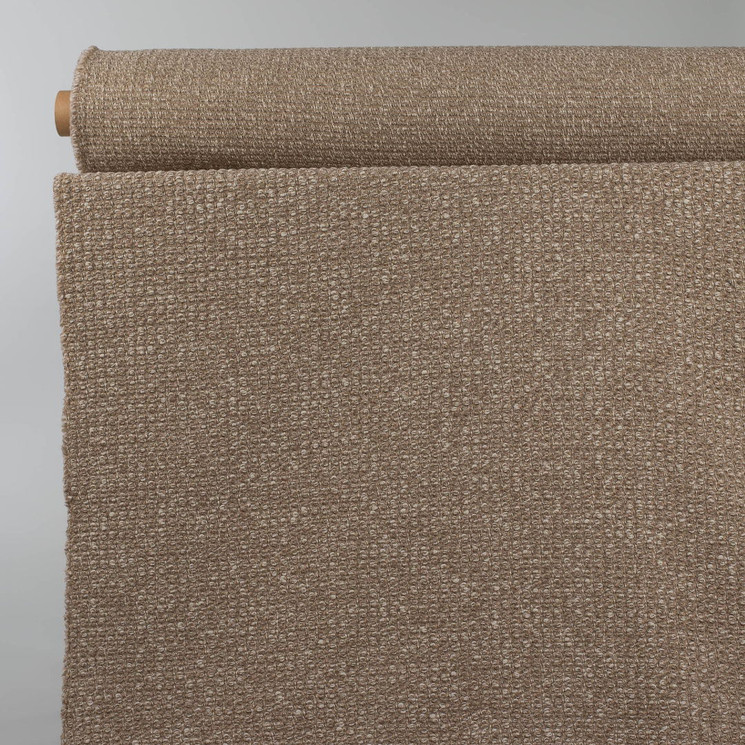 Beige Textured Pure Wool Blanket