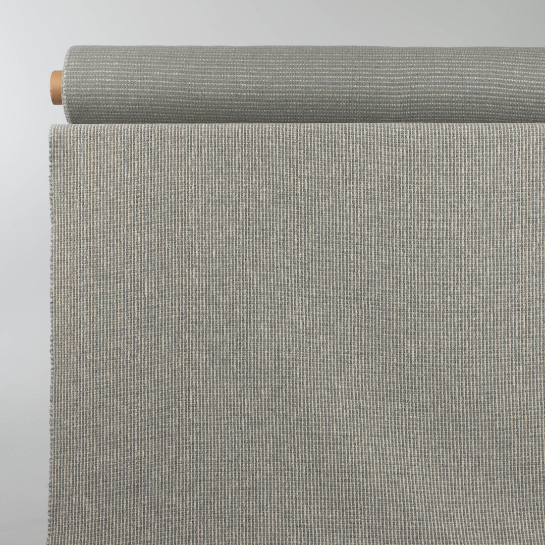 Grey and White Pure Wool Blanket