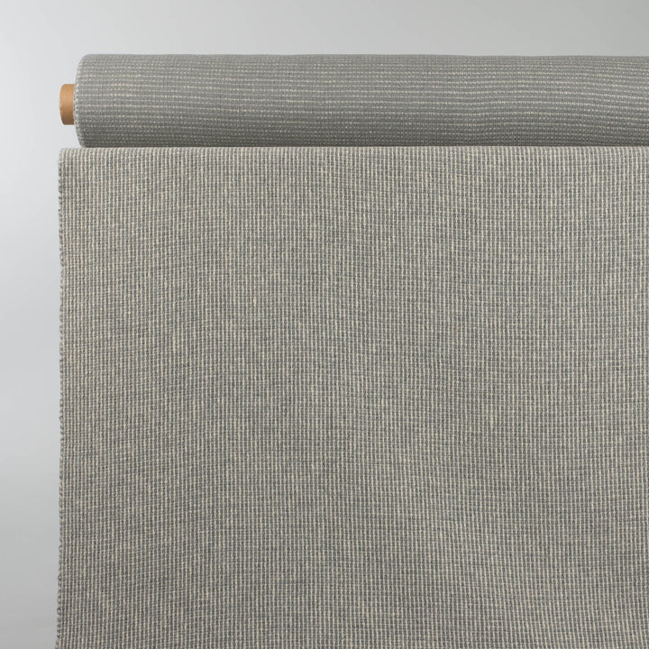 Grey and White Pure Wool Blanket