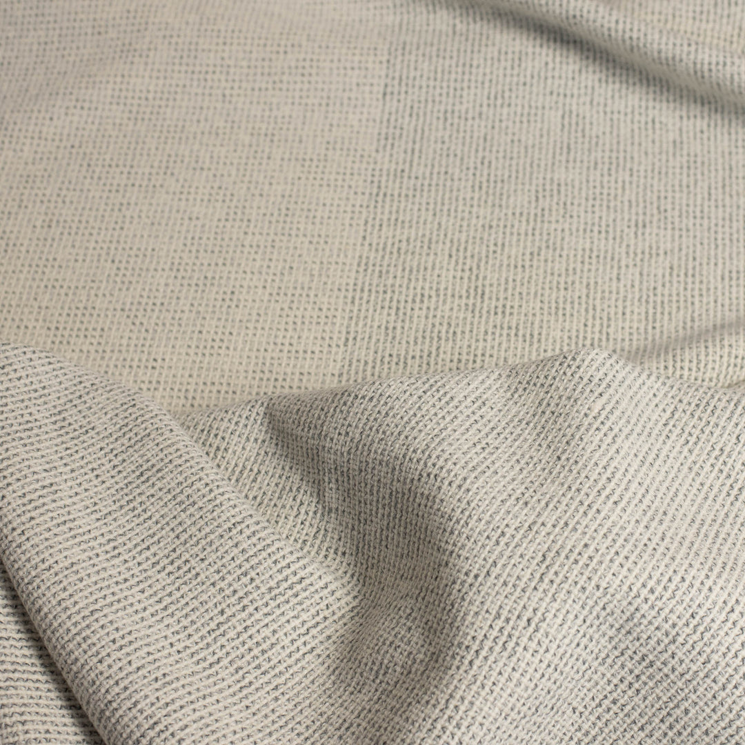 Grey and Natural Pure Wool Blanket
