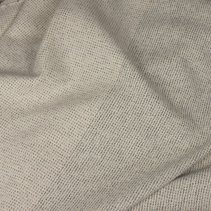 Grey and Natural Pure Wool Blanket