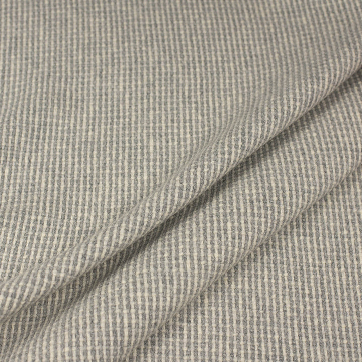 Grey and White Pure Wool Blanket