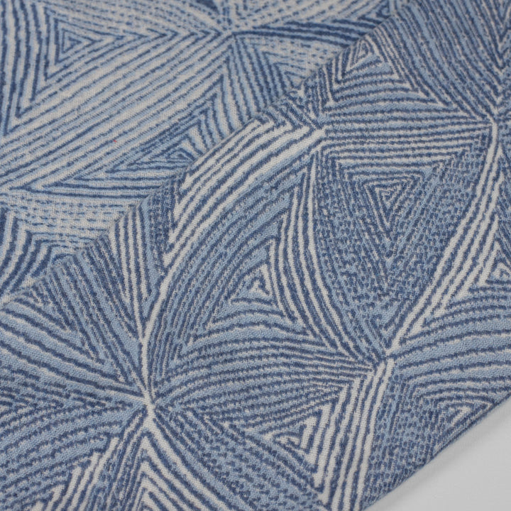 Blue White Floral Cashmere Blanket