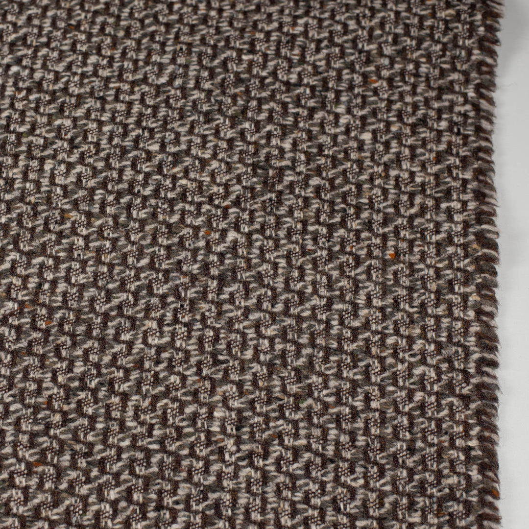 Brown and Natural Wool Blanket