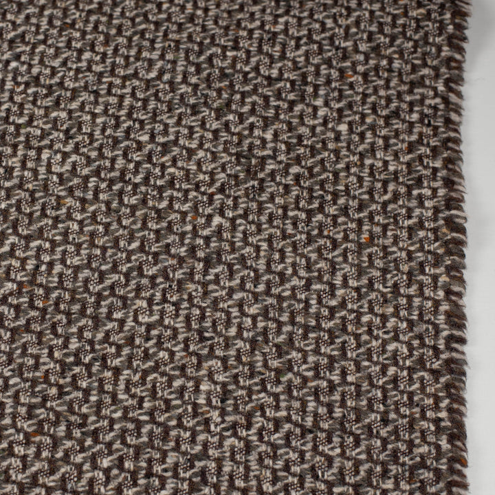 Brown and Natural Wool Blanket