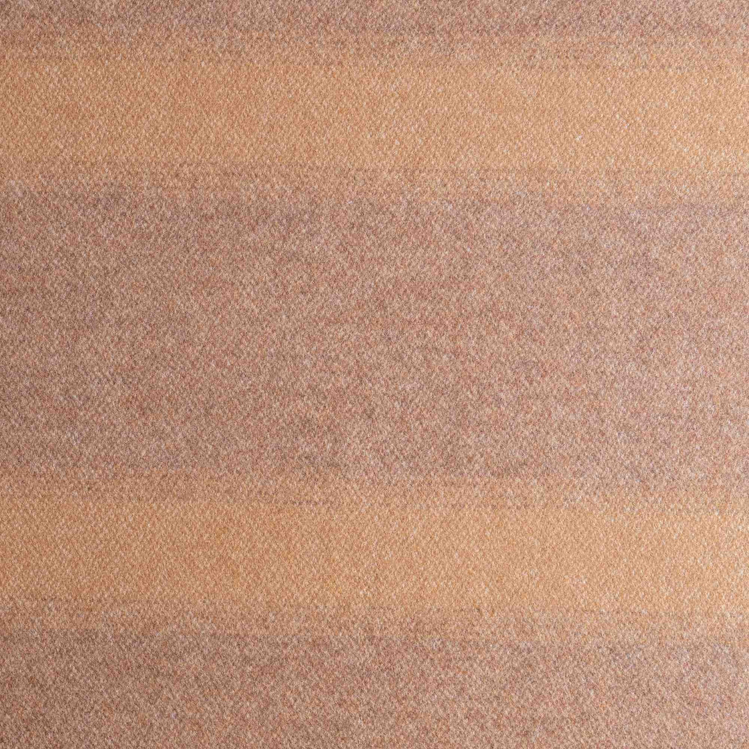 Camel Striped Luxury Cashmere Blanket | Made In The UK | Ava Innes